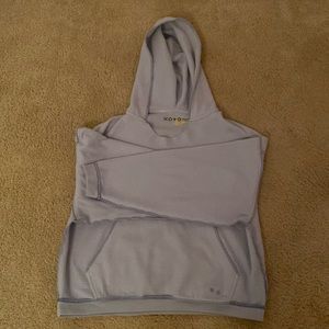 Light blue comfy sweatshirt.